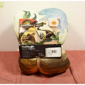 Jurassic World Twin Plush Bed Blanket
